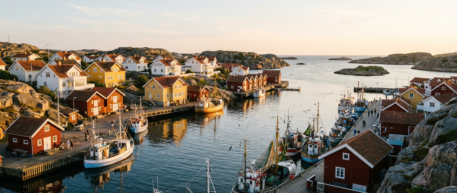 Panorama över Tjörn